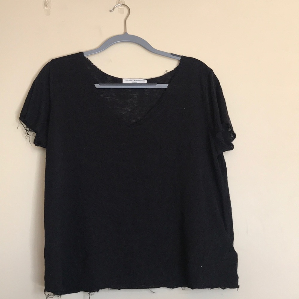 Urban Outfitters black v neck tee